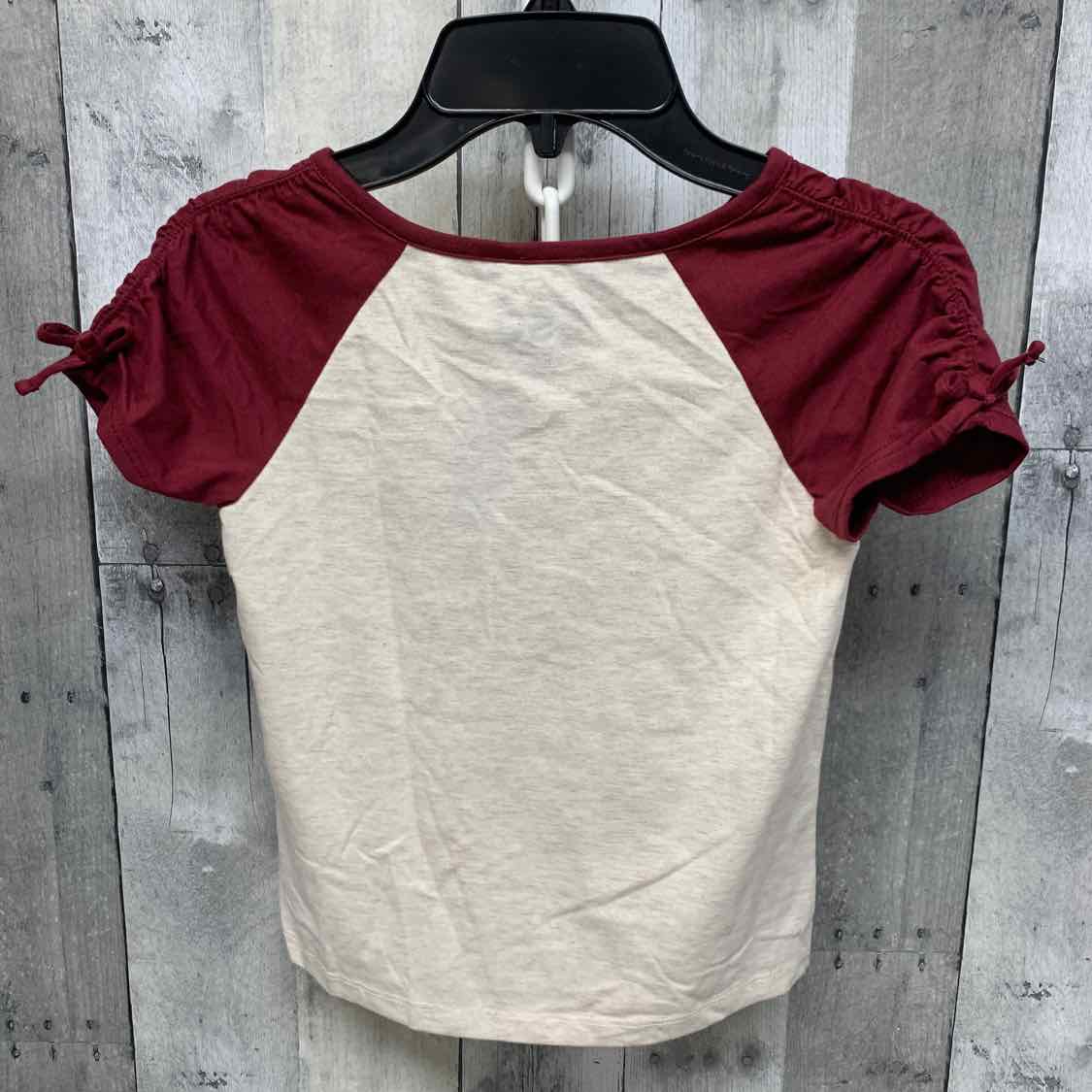 Size 6/7 Burgundy/Ivory SO T Shirt