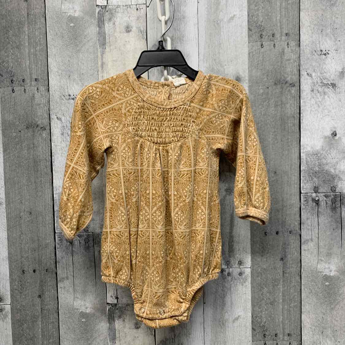 Size 2T Yellow Print Kate Quinn Romper