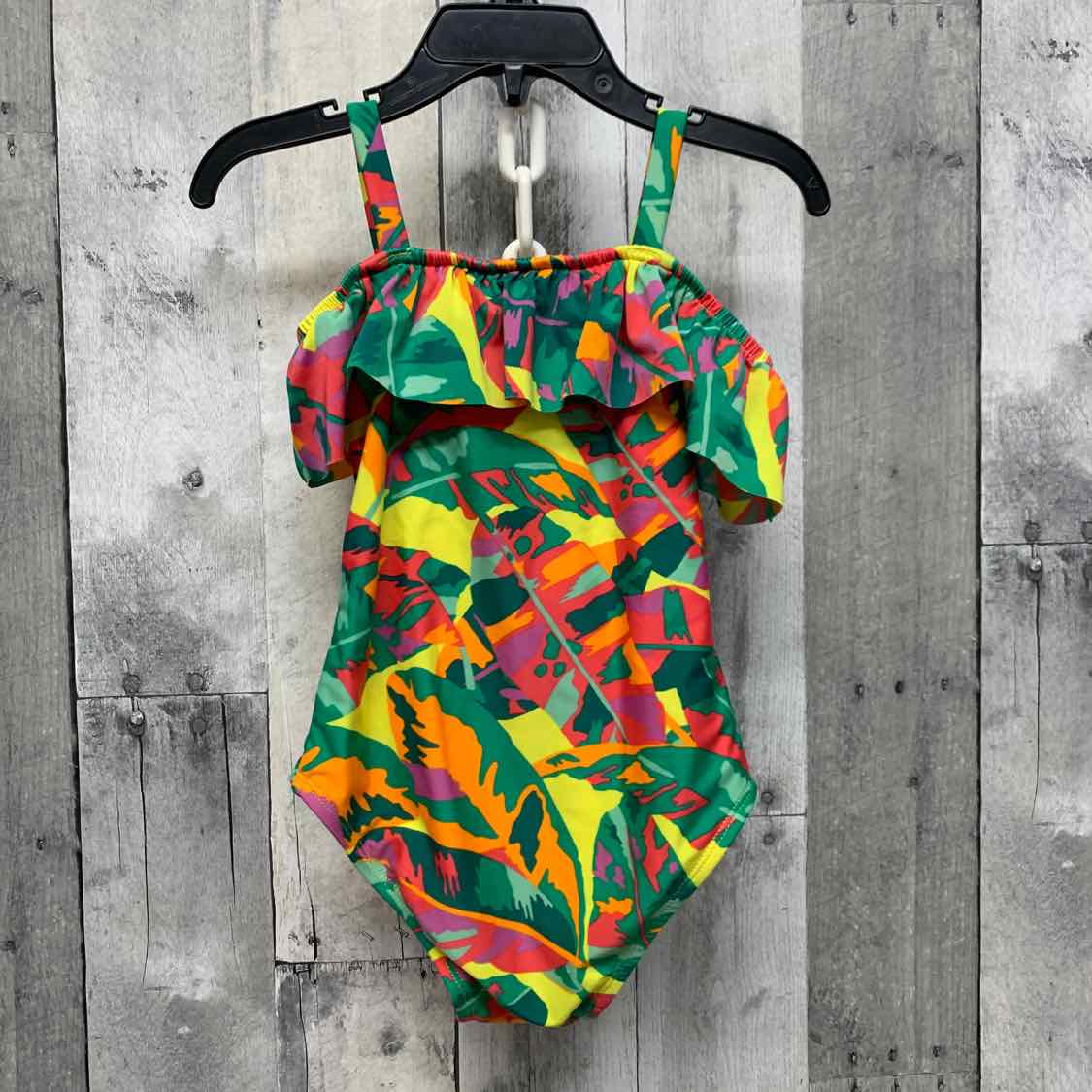 Size 3T Green/Yellow Cat & Jack Swim Suit - 1pc
