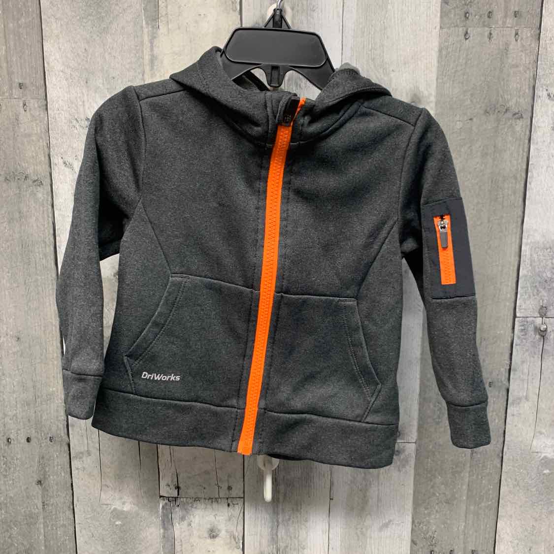 Size 2T Gray/Orange Athletic Works Light Jacket