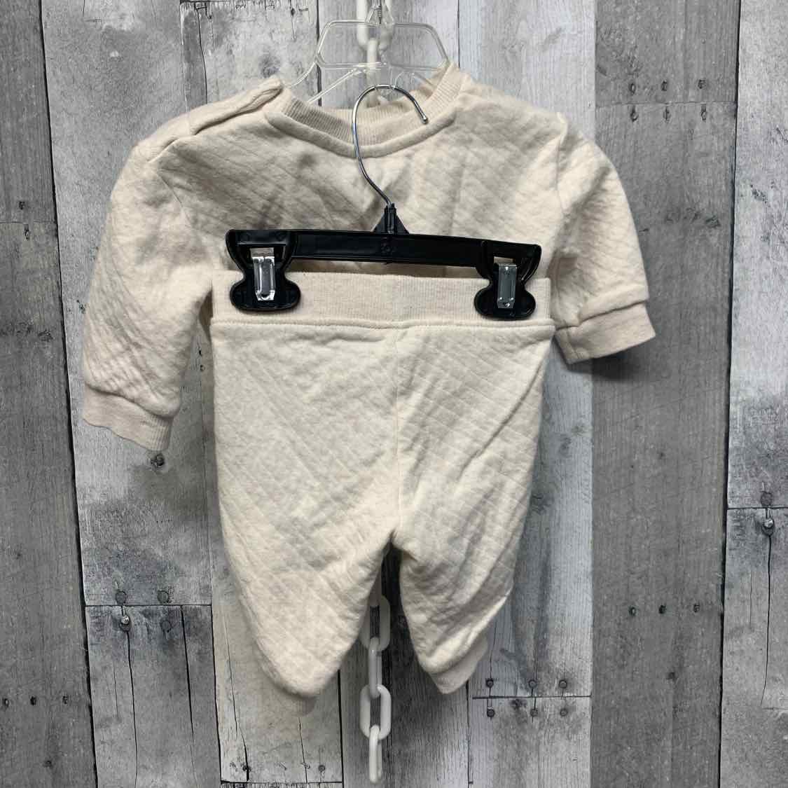 Size 0-3 Months Ivory B Brand Sweats - 2pc