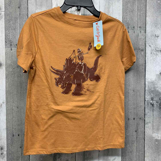 Size 8 Light Brown Cat & Jack T Shirt - OodlesCB