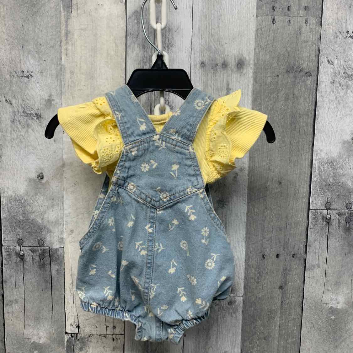 Size 0-3 Months Denim/Yellow Nannette Shirt/Jumper