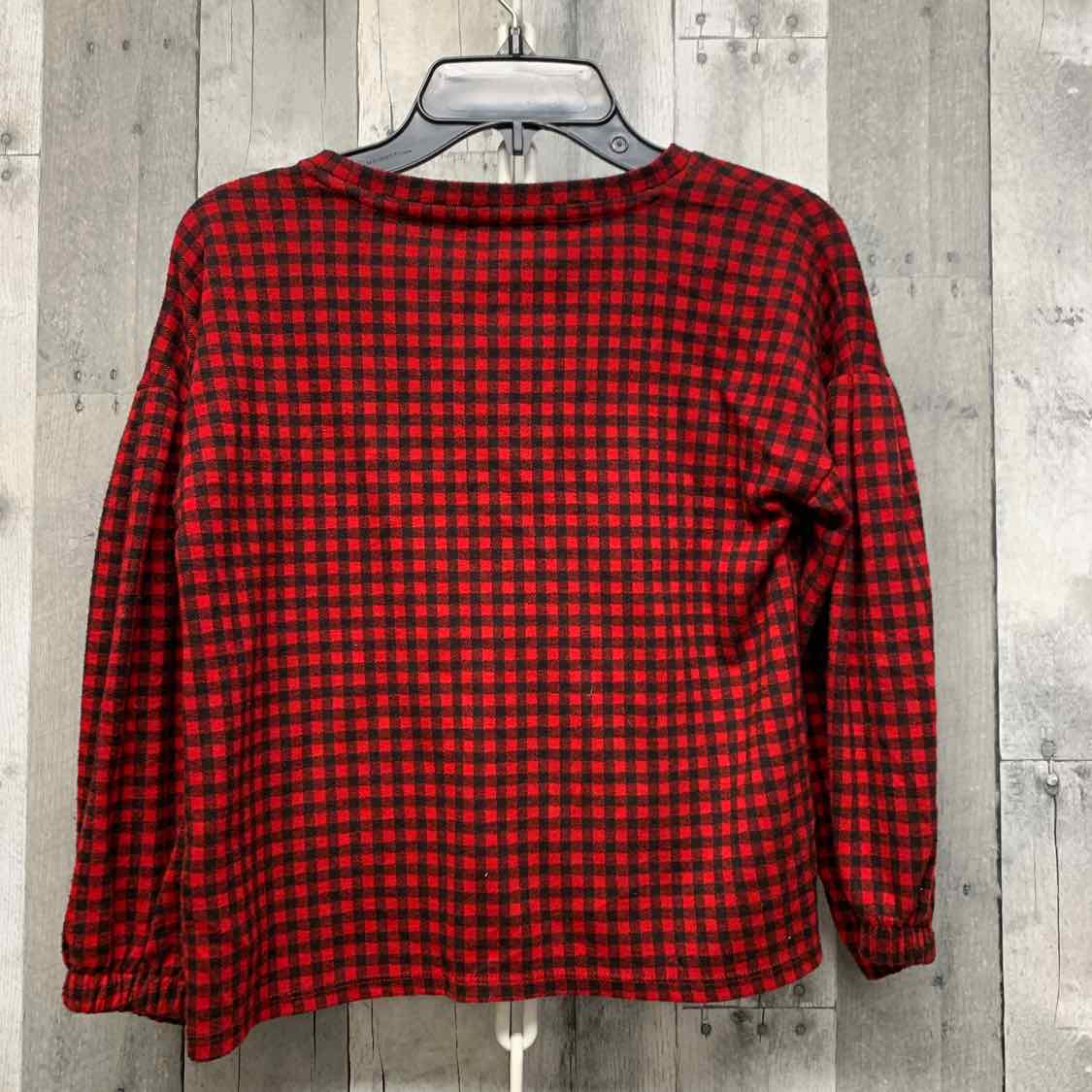 Size 8 Red Plaid Old Navy Long Sleeve Shirt