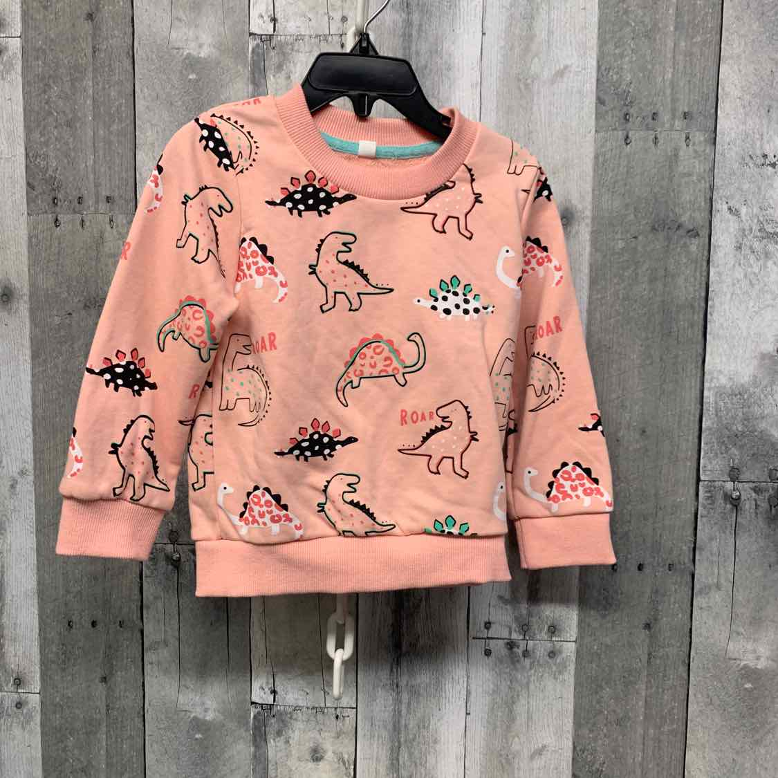 Size 2T Pink Print Mid Brand Long Sleeve Shirt