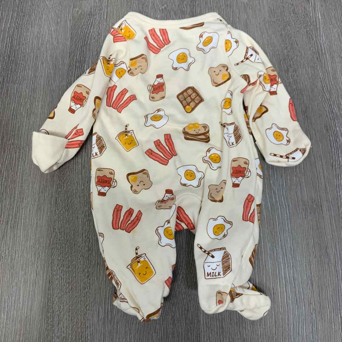 Size Preemie Brown Print Wonder Nation Footy PJs