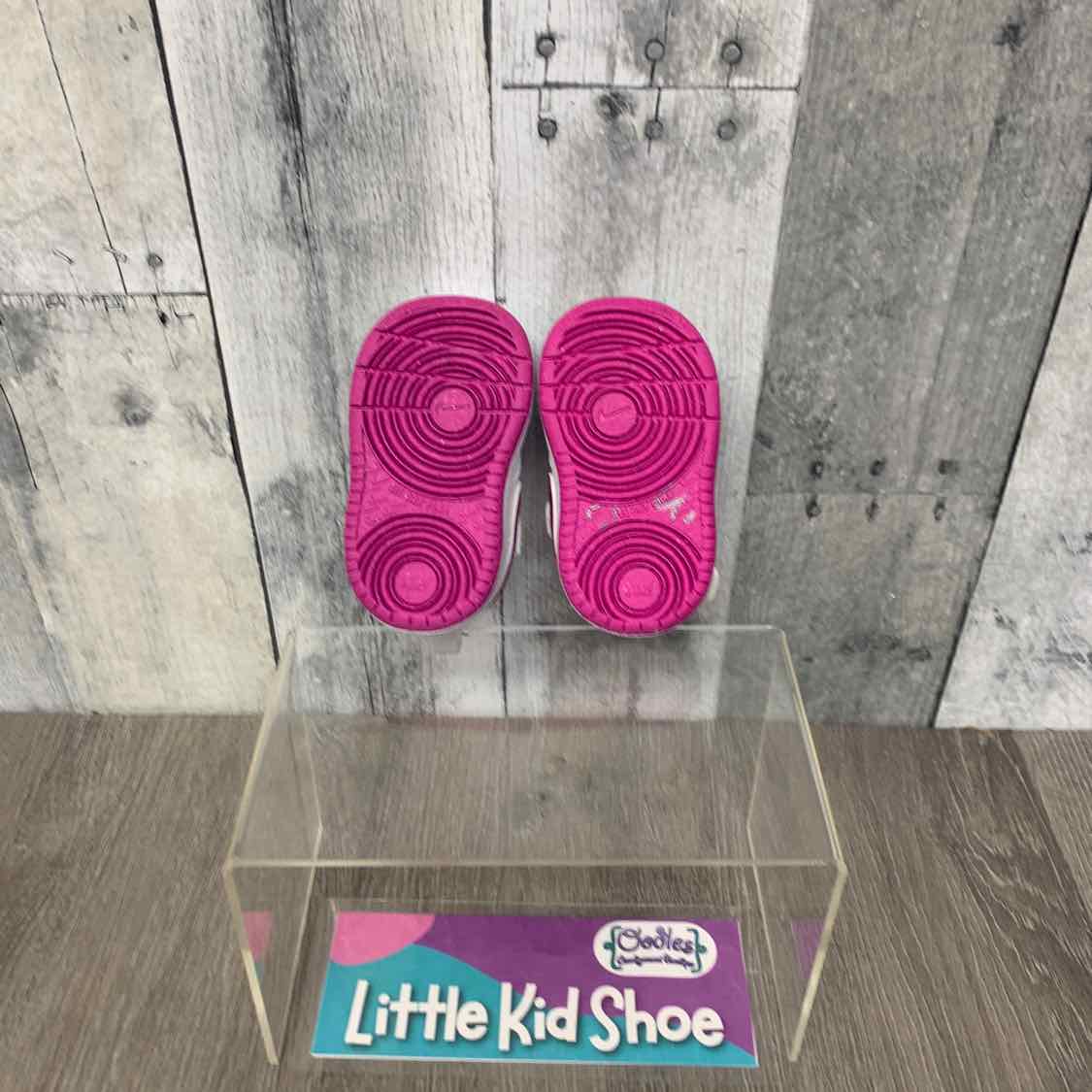 Size 2 White/Pink Sport Brand Sneakers
