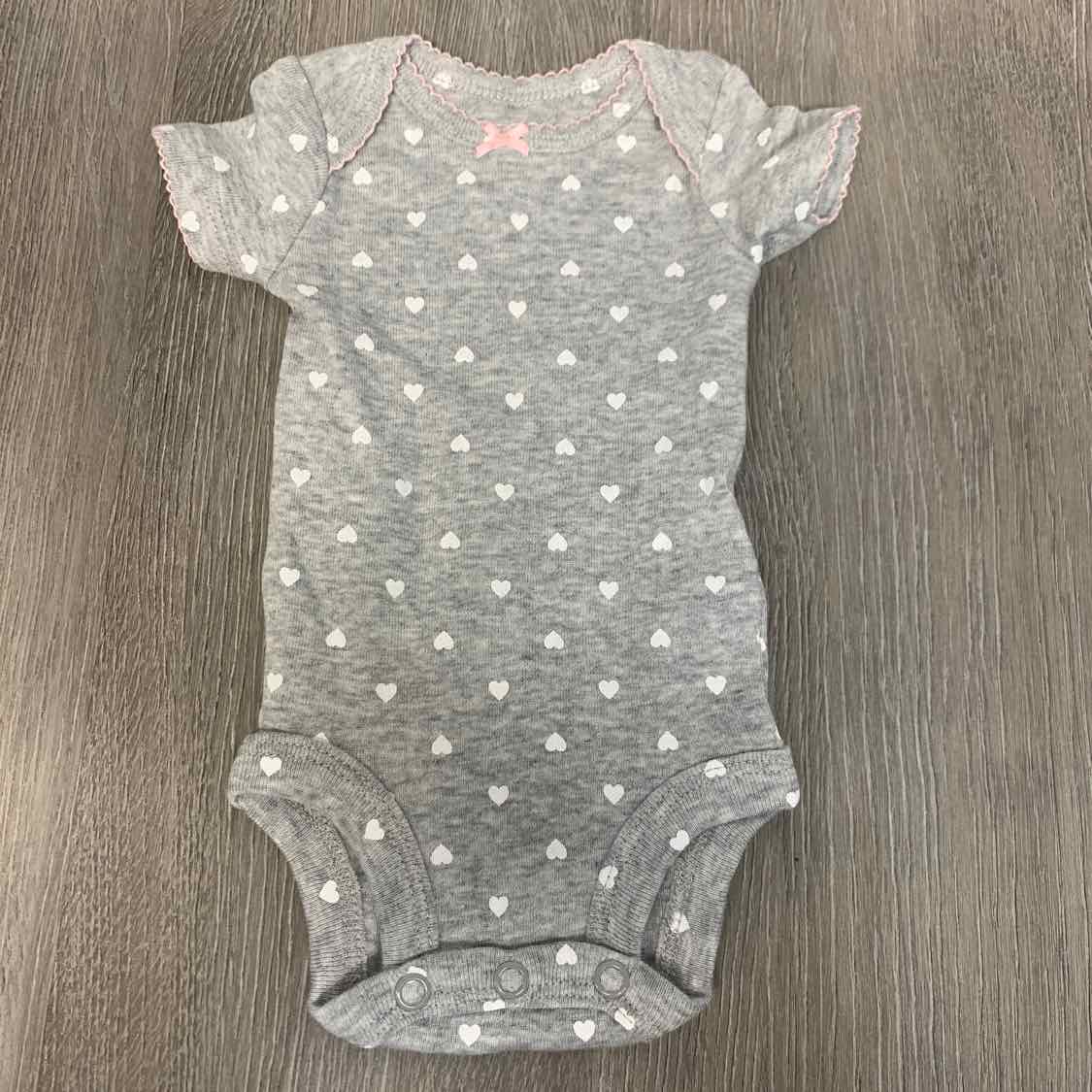 Size Preemie Gray Print Simple Joys Bodysuit