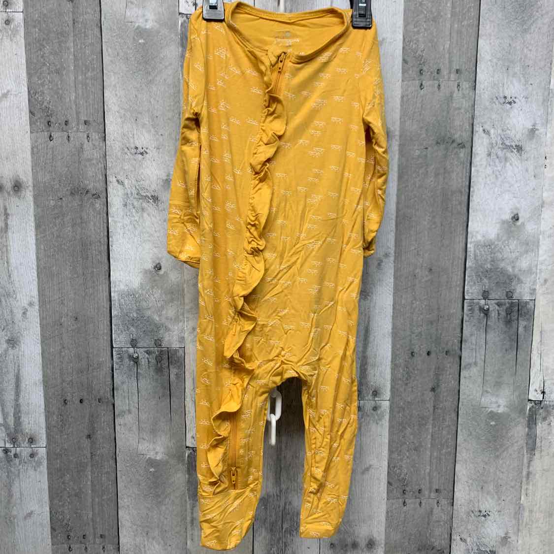 Size 18-24 Months Yellow Print Little Buggins Romper