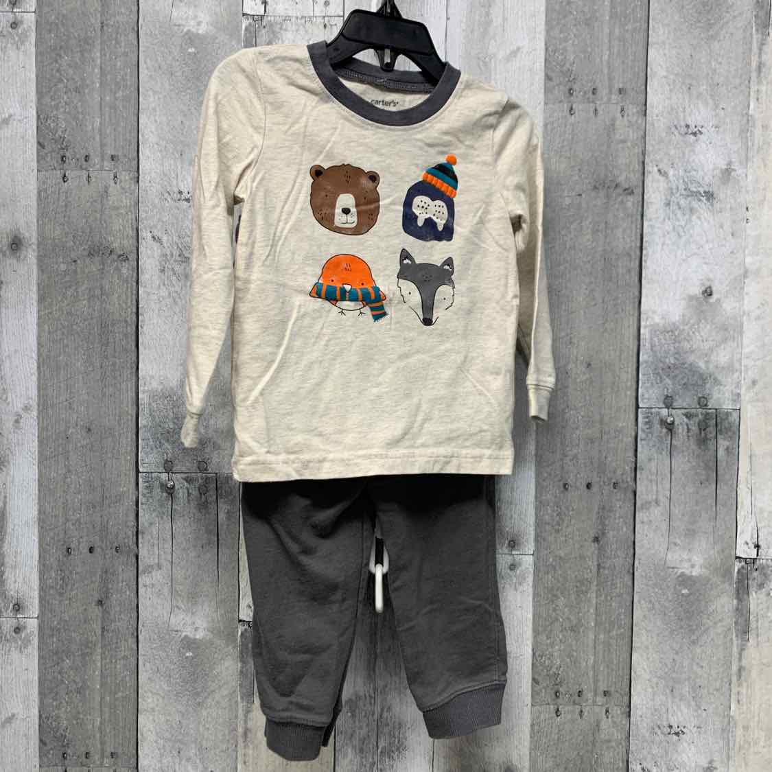 Size 24 Months Gray/Tan Carter's Shirt/Pants