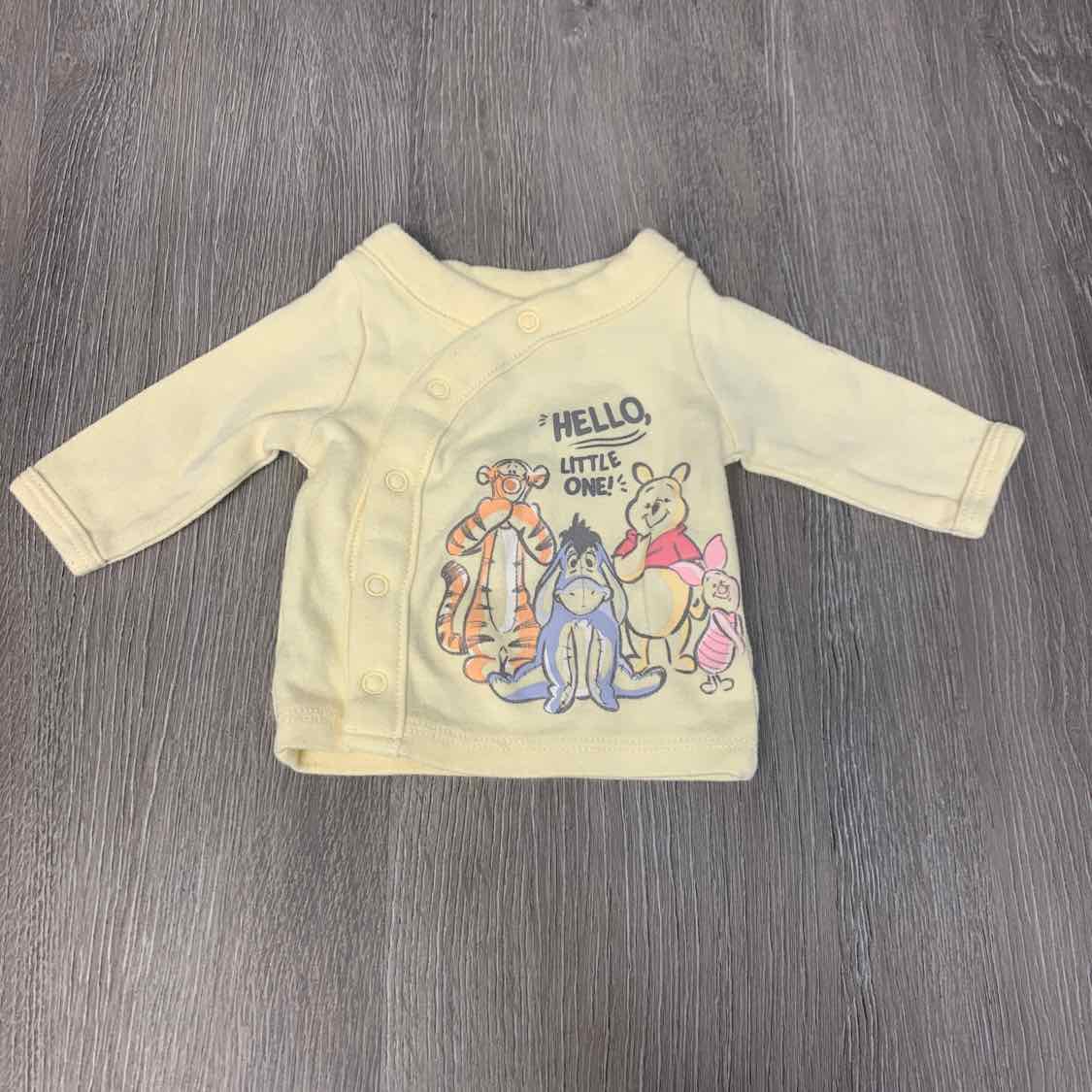 Size Preemie Yellow Graphic Disney Long Sleeve Shirt - OodlesCB