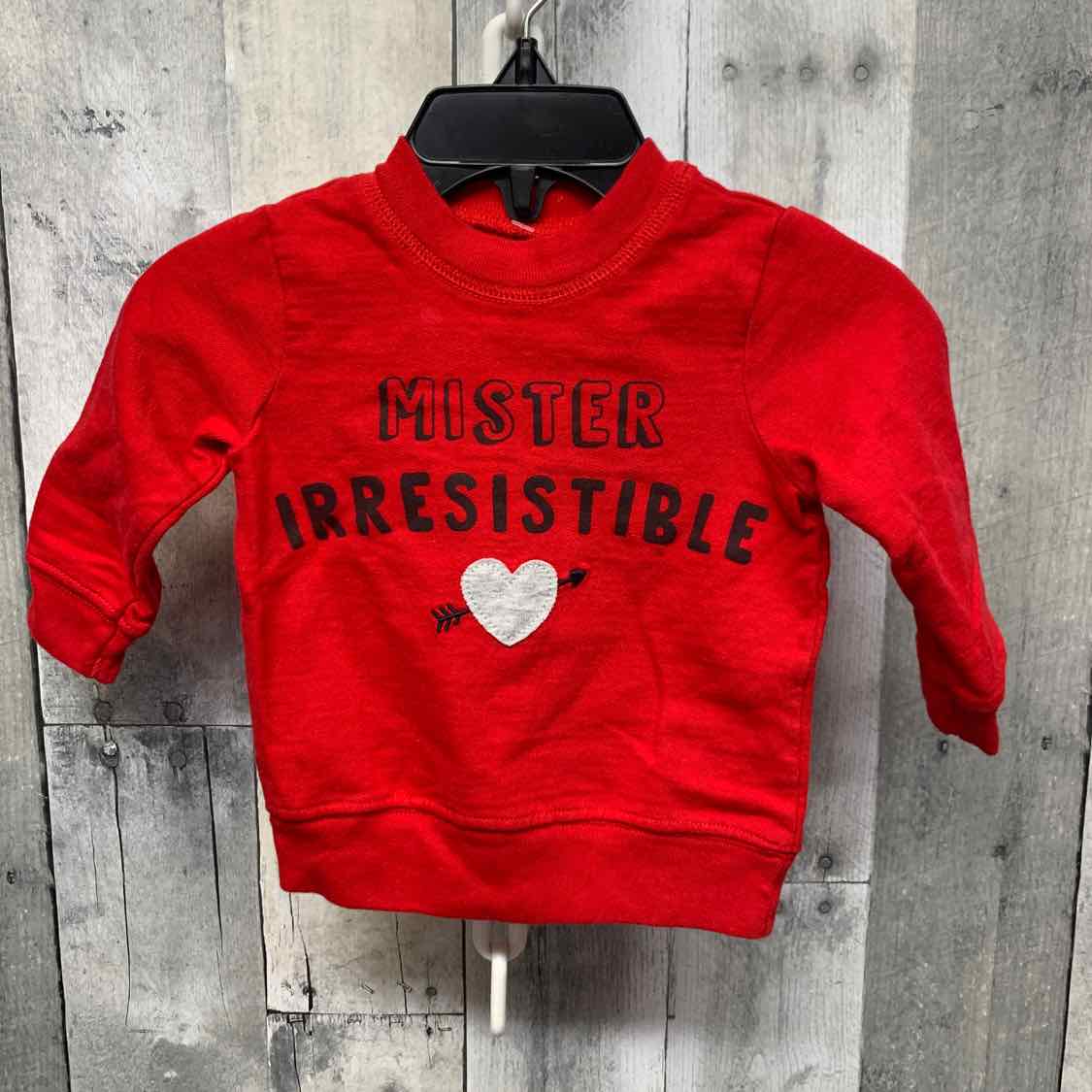 Size 6 Months Red Just One You Long Sleeve Shirt