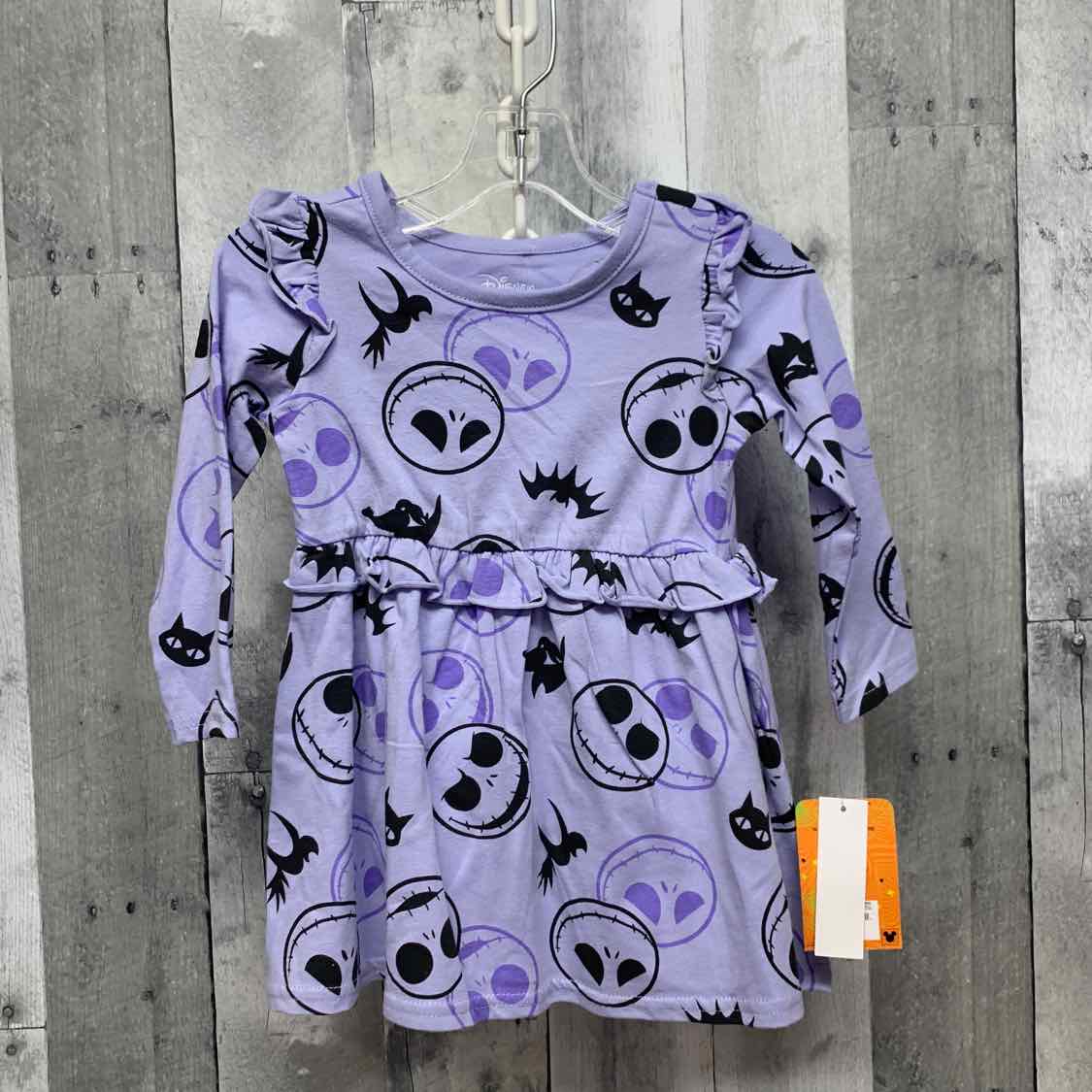 Size 18 Months Purple Print Disney LS Dress