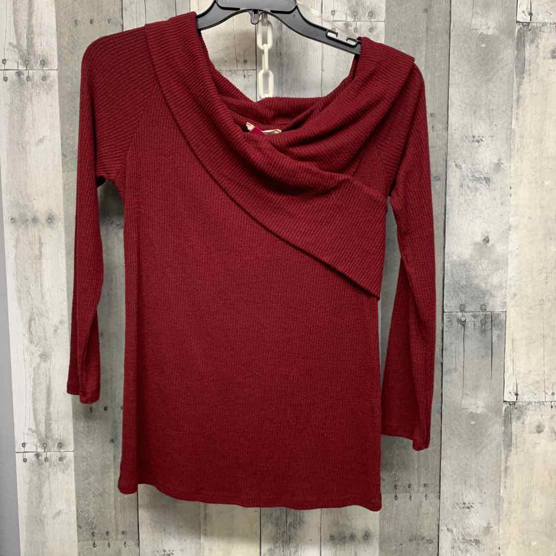 Size L Red Mid Brand Long Sleeve Top