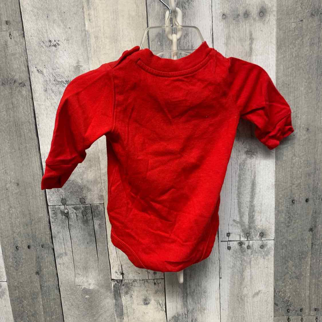 Size 3 Months Red/Black Sport Brand Bodysuit