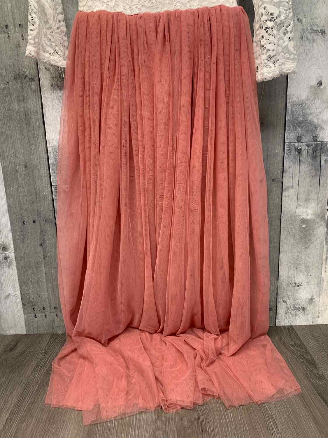 Size 9/10 Pink/White Boutique Brand Dress - Party