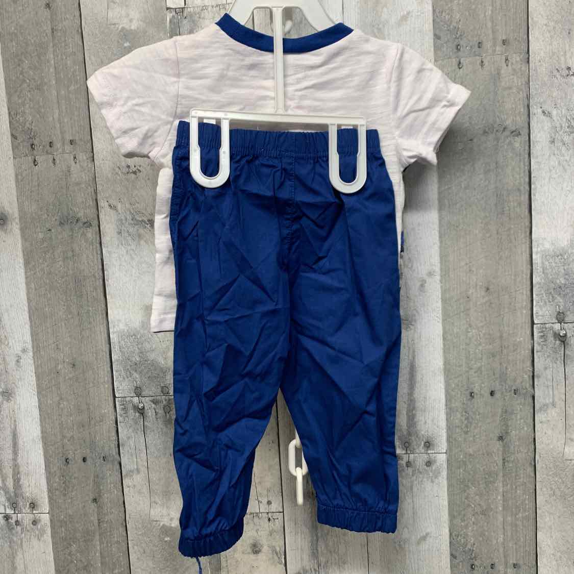 Size 12 Husky White/Blue Cutie Pie Shirt/Pants