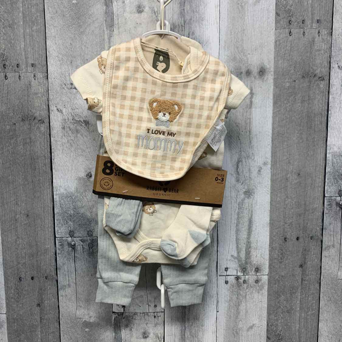 Size 0-3 Months Ivory/Blue B Brand Shirt/Pants