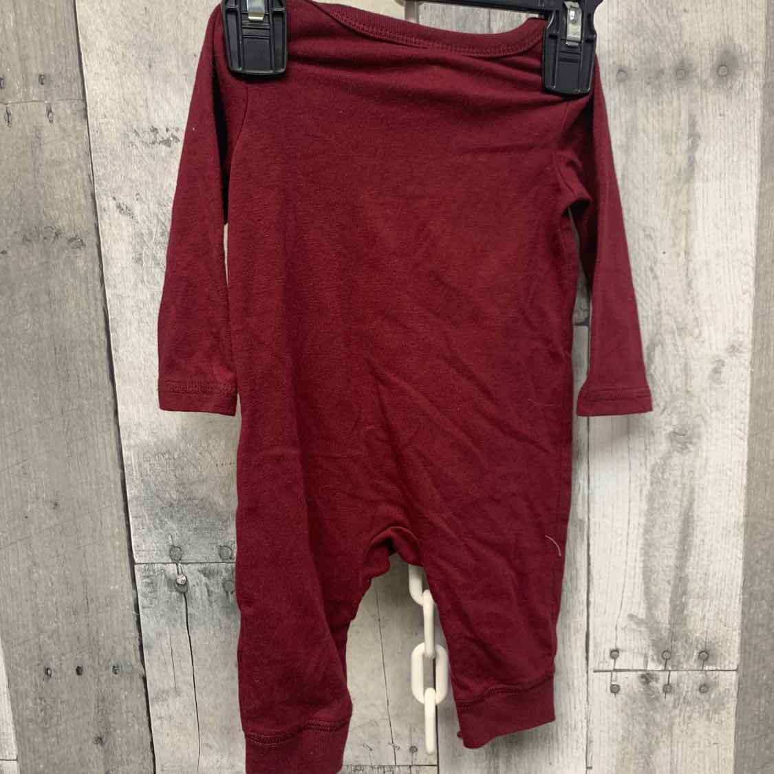 Size Newborn Burgundy Cat & Jack Romper