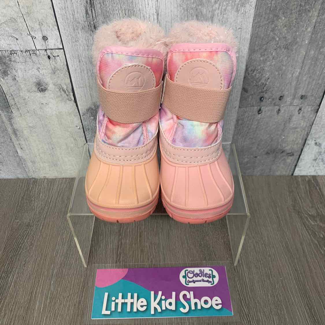 Size 5 Pink/Purple B Brand Snow Boots
