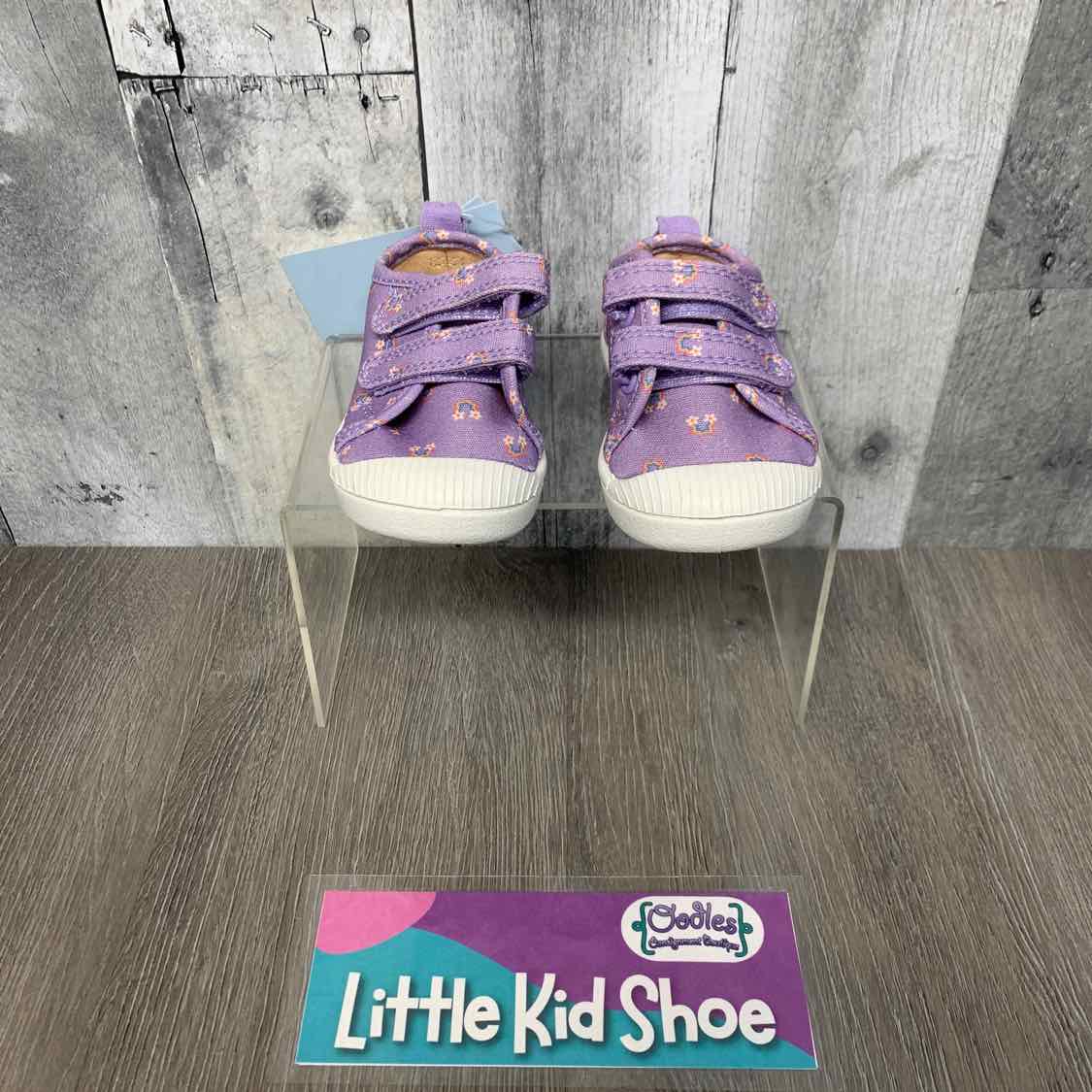 Size 4 Purple Print Cat & Jack Sneakers