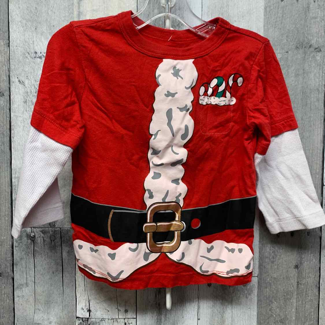 Size 2T Red Holiday Brands Long Sleeve Shirt