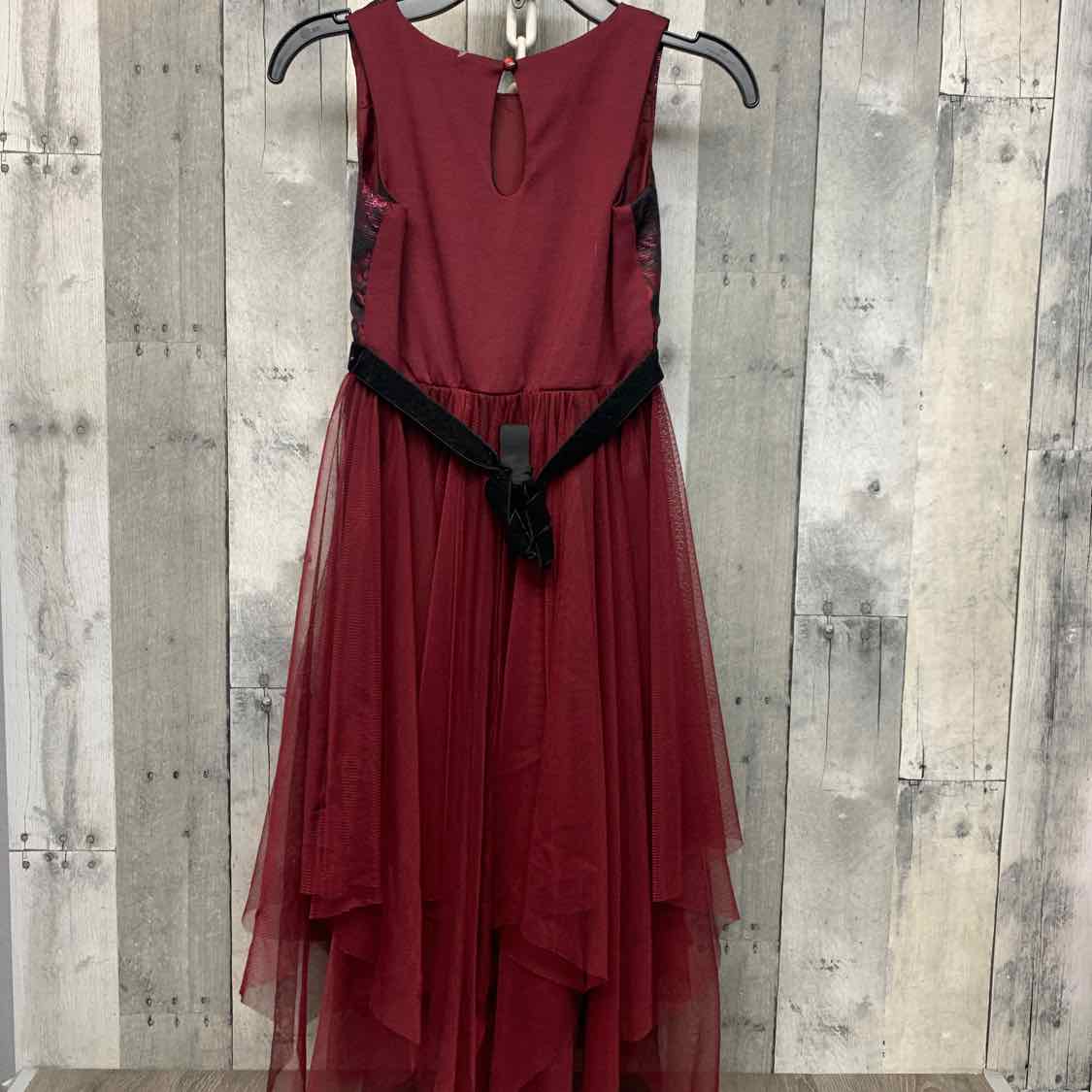 Size 7 Burgundy/Black B Brand Dress - Party