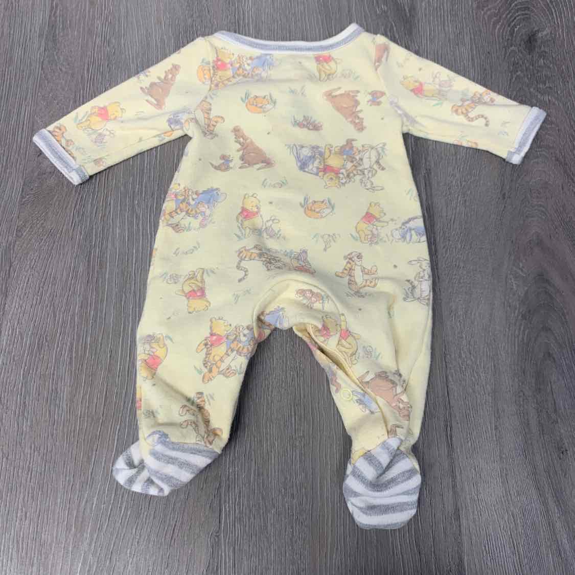 Size Preemie Yellow/Gray Disney Footy PJs - OodlesCB