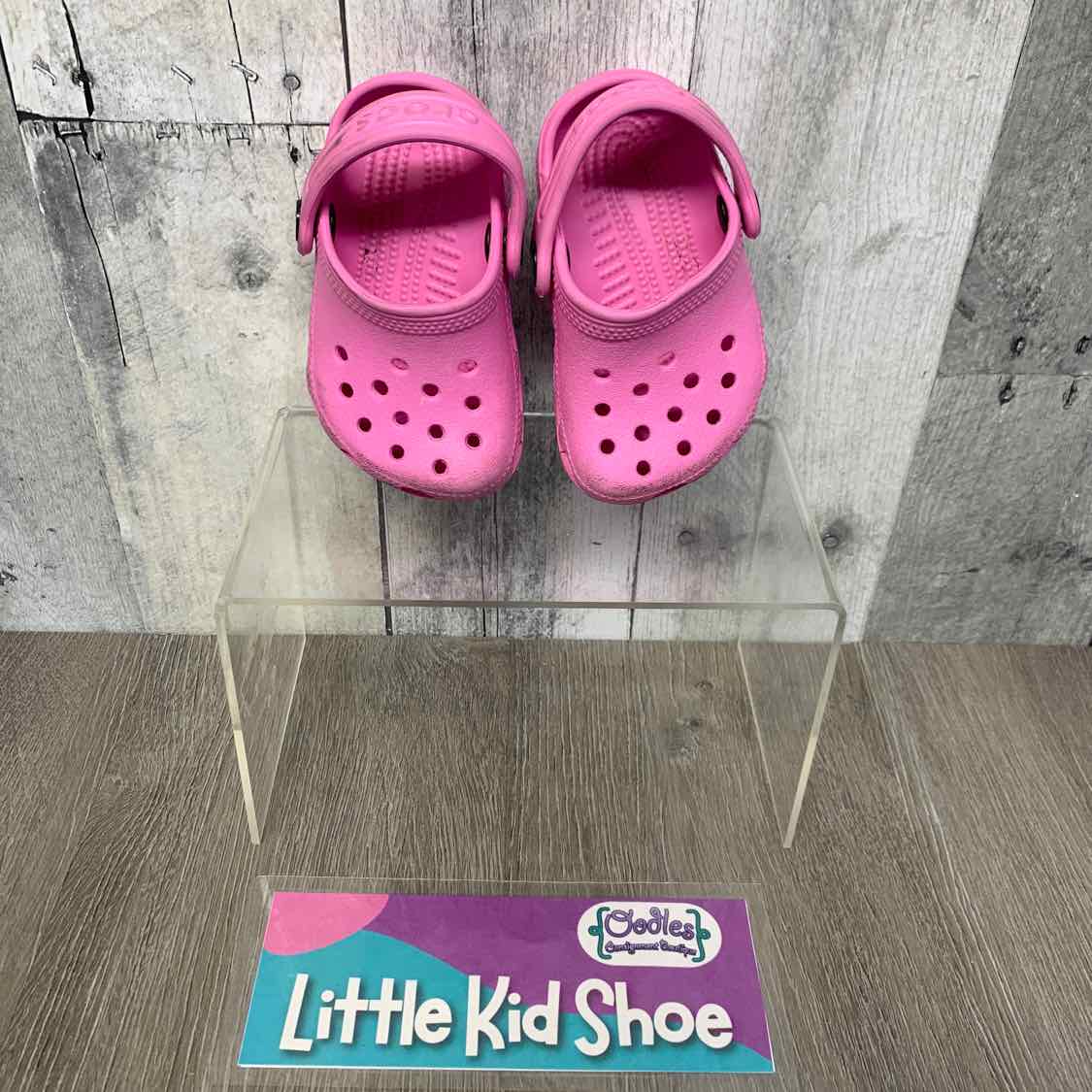 Size 2/3 Pink Crocs Water Shoes