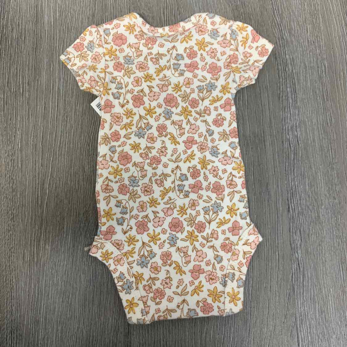 Size Preemie White Print Carter's Bodysuit