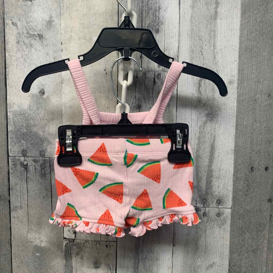 Size Newborn Pink Print Cat & Jack Shirt/Shorts - OodlesCB