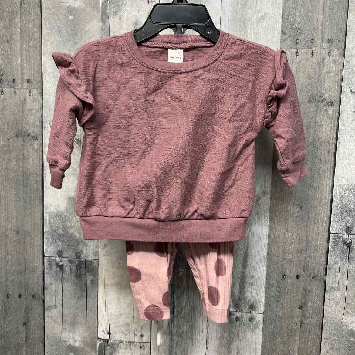 Size 6 Months Purple Just One You Shirt/Leggings