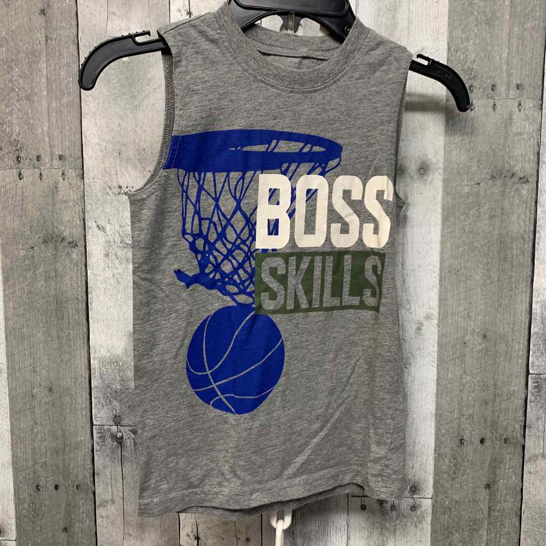 Size 5 Gray/Blue Carter's Tank Top