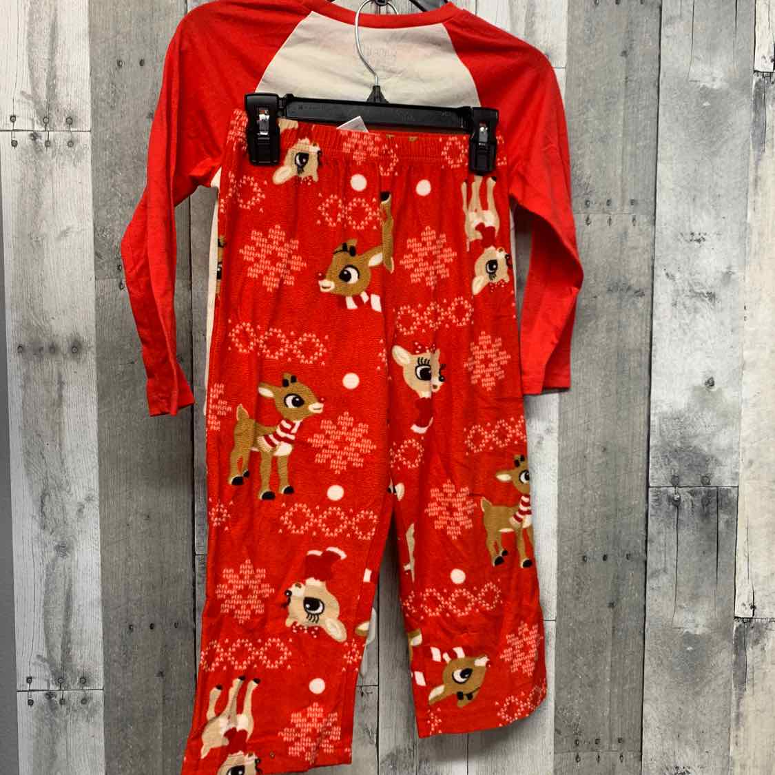 Size 6 Ivory/Red Holiday Brands 2pc PJs