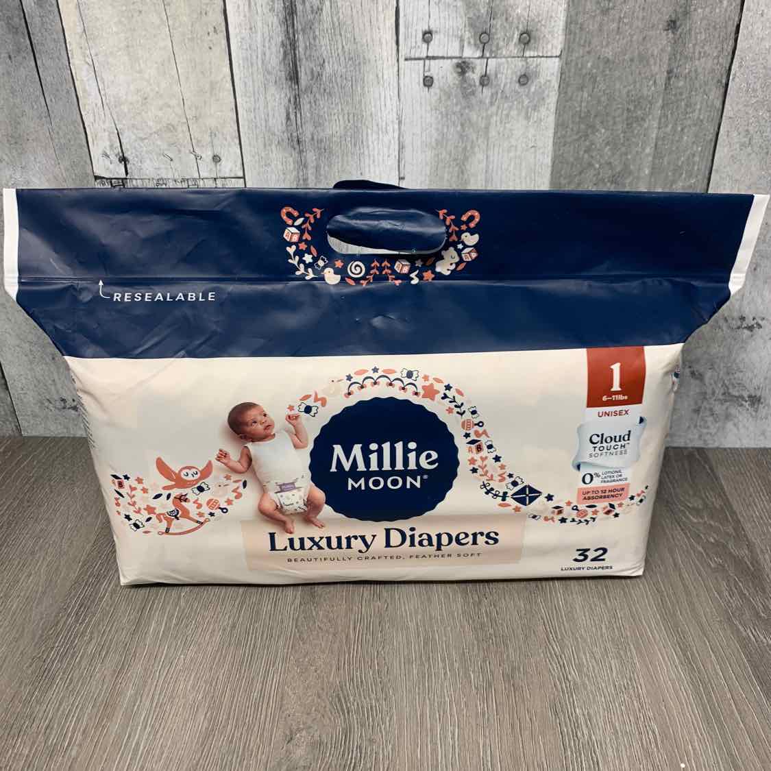 Diaper Size 1 Millie Moon Disposable Diapers