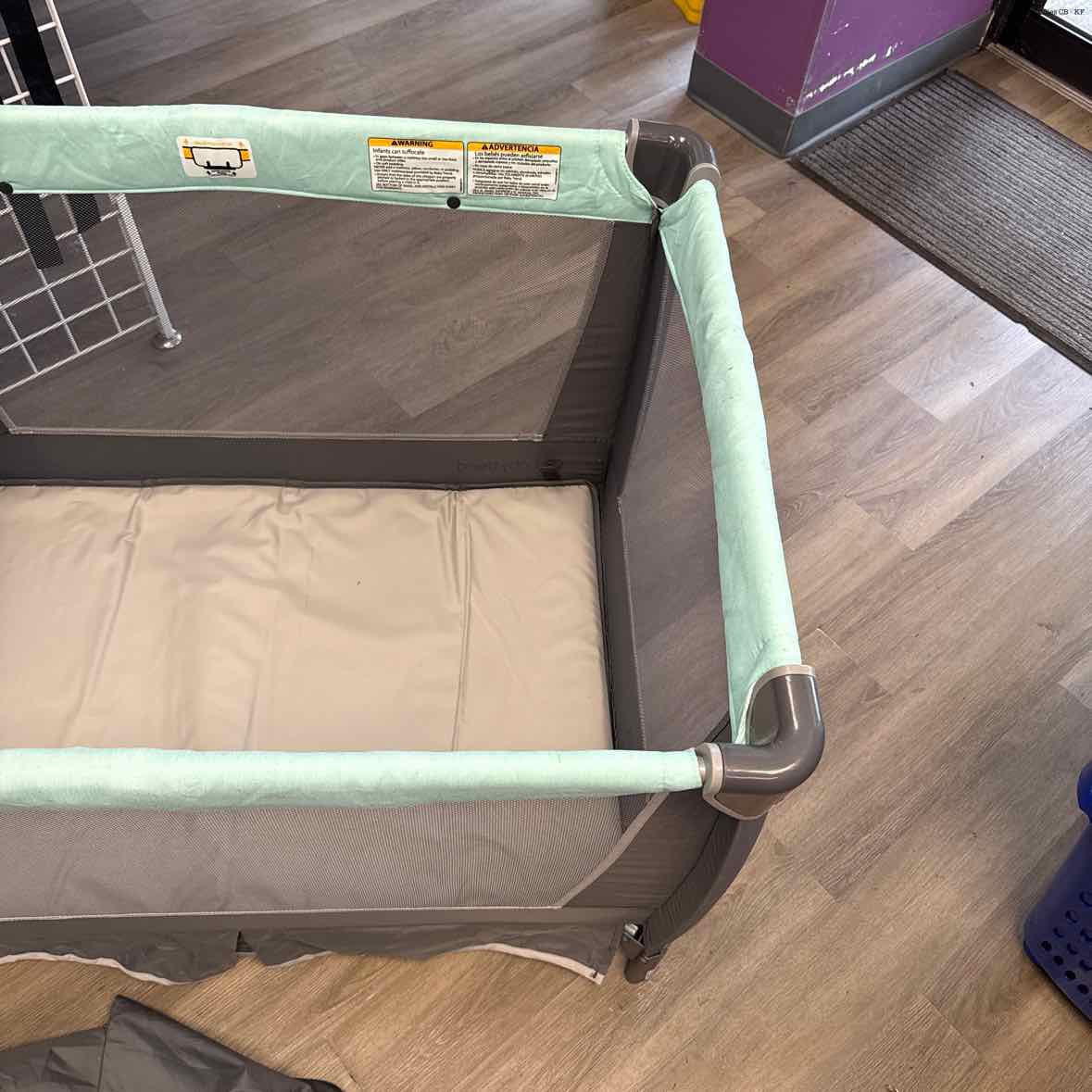 Baby Trend Mint/Gray Pack N Play