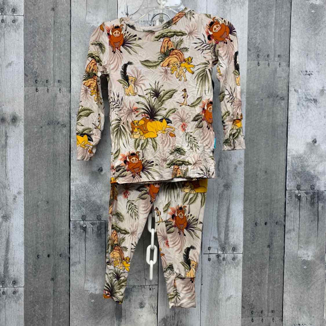 Size 18-24 Months Tan Print Posh Peanut 2pc PJs