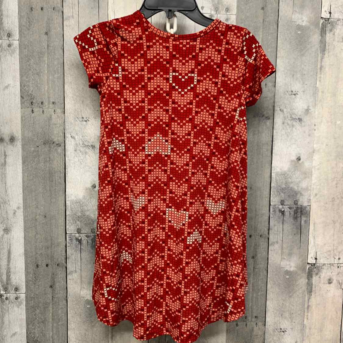 Size 8 Red Graphic LulaRoe Dress