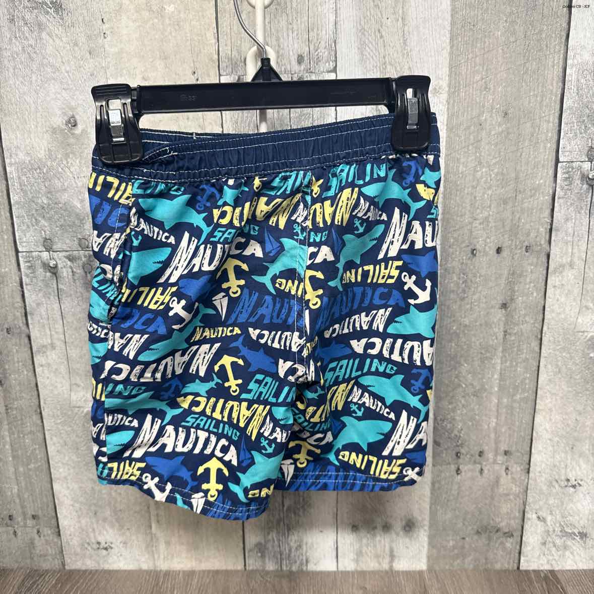 Size 4T Blue/Navy Nautica Swim Trunks