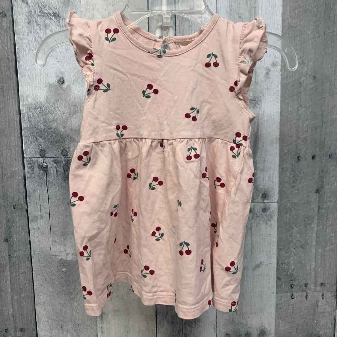 Size 6 Months Pink Print H&M Dress - Knit