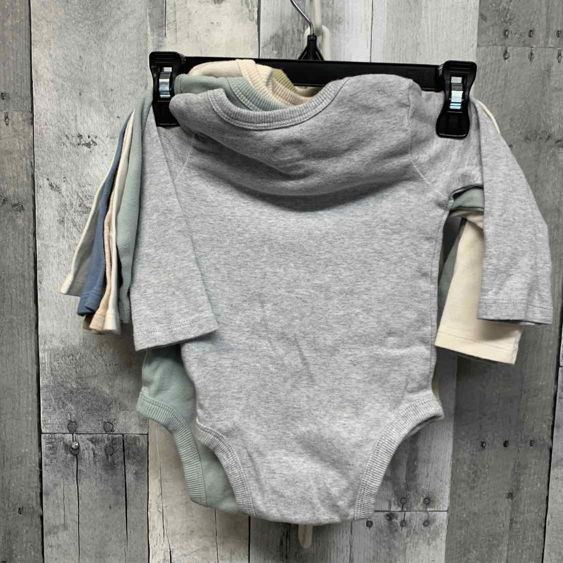 Size 6-9 Months Ivory/Blue Garanimals Bodysuit