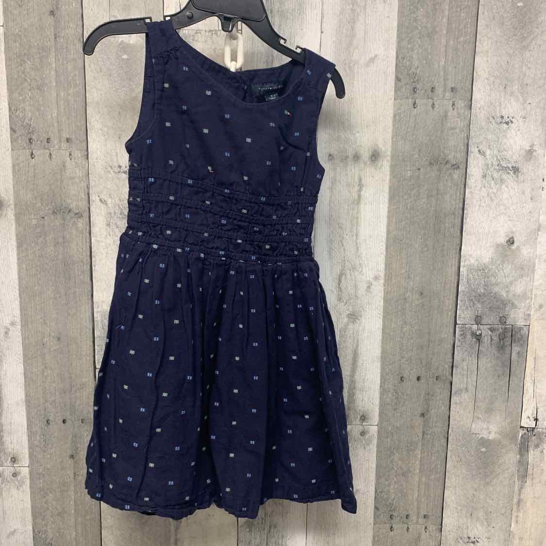 Size 4 Navy Print Tommy Hilfiger Dress