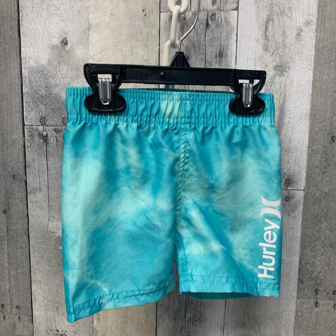 Size 12 Months Blue Print Hurley Swim Trunks - OodlesCB