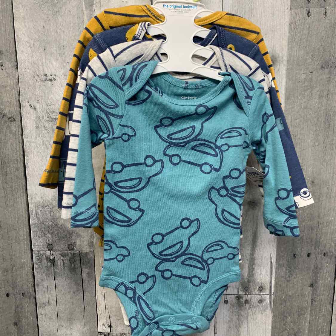 Size 3 Months Blue/Gray Carter's Bodysuit