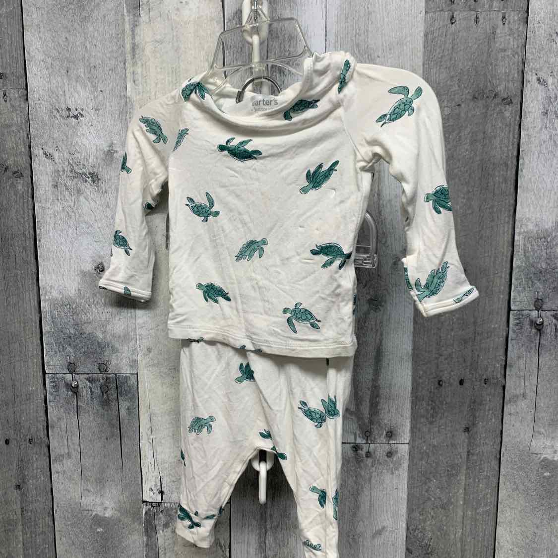 Size 3 Months White/Green Just One You Shirt/Pants