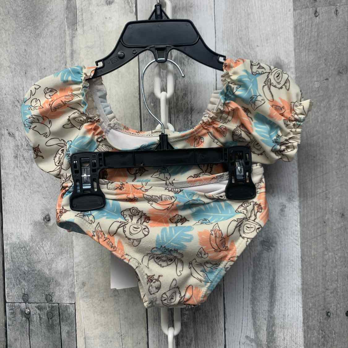 Size 18 Months Tan Print Disney Swim Suit - 2pc+