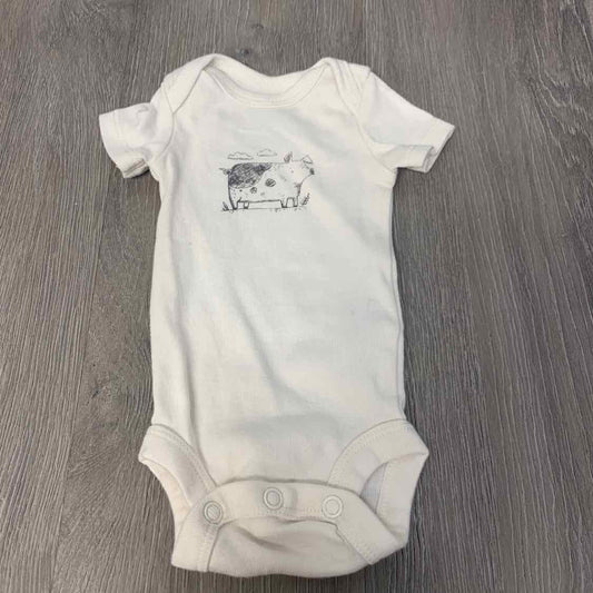 Size Preemie White Graphic Carter's Bodysuit