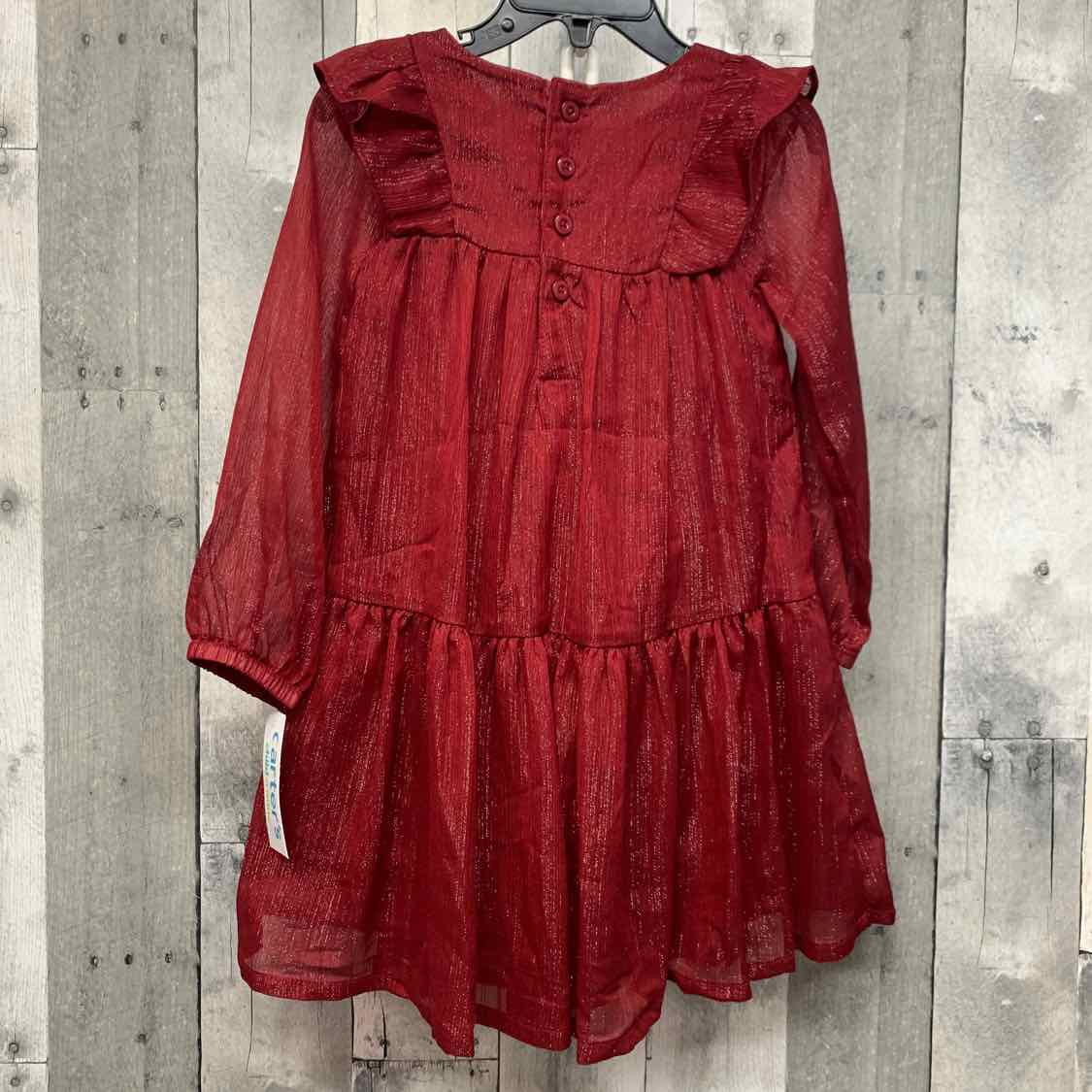 Size 3T Red Child of Mine LS Dress
