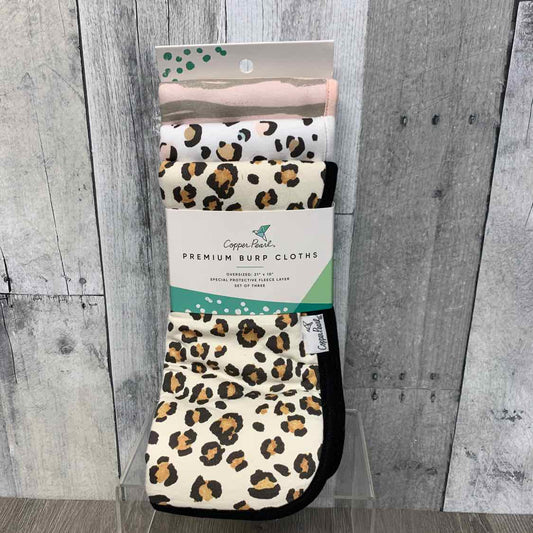 Name Brand Brown/Pink Burp Cloth