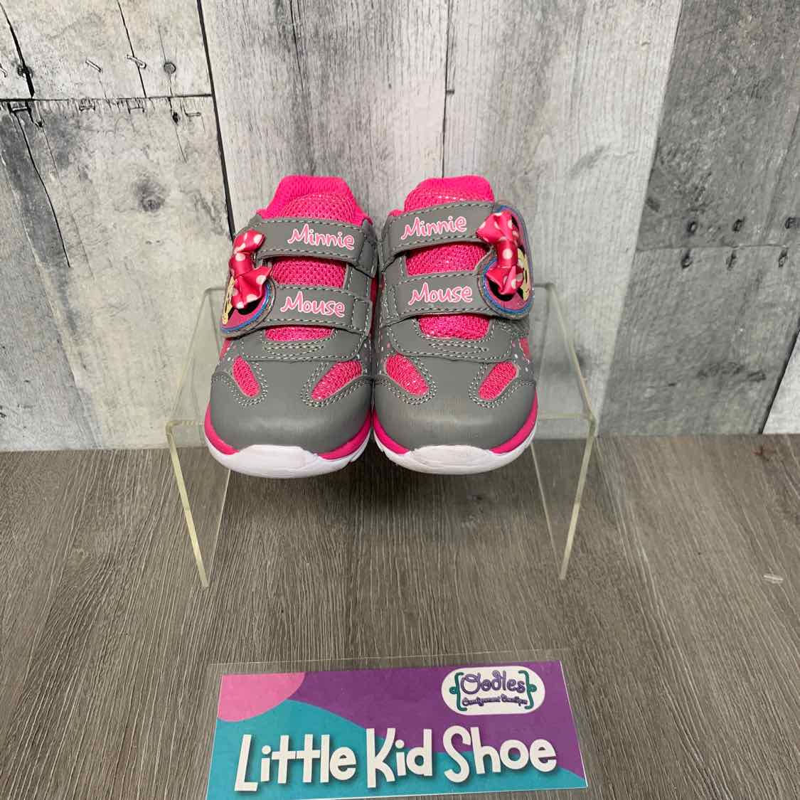 Size 5 Gray/Pink Disney Sneakers
